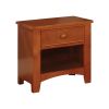 Omnus Wood Night Stand, Oak Finish