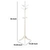 Prismo Transitional Style Coatrack, White