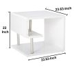 Ninove I Contemporary Style End Table, White