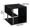 Ninove Contemporary Style End Table, Black