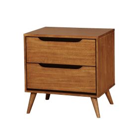 Lennart Mid Century Modern Nightstand, Light Oak