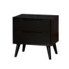 Lennart Mid Century Modern Nightstand, Black