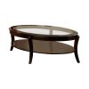 Finley Contemporary Coffee Table In Espresso Finish