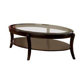 Finley Contemporary Coffee Table In Espresso Finish