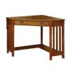 Toledo Contemporary Corner Desk, Medium Oak