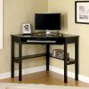 Porto Transitional Corner Desk In Black