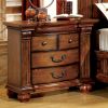 Bellagrand Transitional Night Stand, Antique Tobacco Oak
