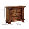 Bellagrand Transitional Night Stand, Antique Tobacco Oak