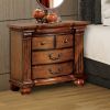 Bellagrand Transitional Night Stand, Antique Tobacco Oak