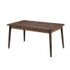 Eindride Mid Cent Modern Dining Table, Brown