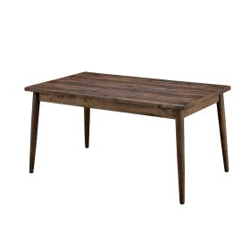 Eindride Mid Cent Modern Dining Table, Brown