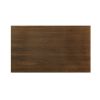 Rectangular Top Dining Table with Sculpted Metal Legs, Bronze and Brown