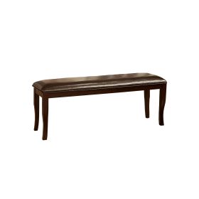 Woodside II Transitional Bench,  Espresso