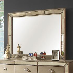 Loraine Modern Victorian Style Mirror , Silver