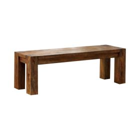 Frontier Transitional Style Bench , Brown