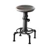 Fire Hydrant Shape Metal Counter Height Chair, Set of 2, Antique Black