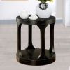 Carrie Transitional End Table, Antique Black