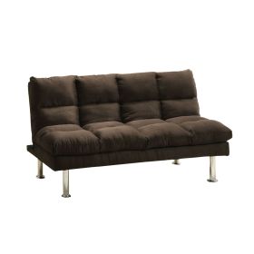 Saratoga Contemporary Saratoga Micro Fiber Sofa Futon, Expresso