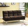 Saratoga Contemporary Saratoga Micro Fiber Sofa Futon, Expresso