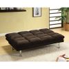 Saratoga Contemporary Saratoga Micro Fiber Sofa Futon, Expresso
