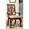 Petersburg I Traditional Arm Chair, Cherry Finish, Set of 2