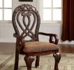 Wyndmere Traditional Arm Chair, Cherry Finish, Set of 2