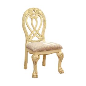 Wyndmere Traditional Side Chair, Cream Finish, Set of 2
