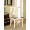 Harrisburg Cottage Side Chair, White & Dark Oak Finish, Set of 2