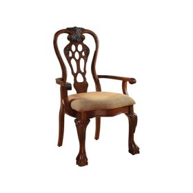 George Town Traditional George Town Arm Chair, Set of 2, Cherry Finish