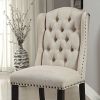 SANIA I Rustic Side Chair, Antique Black Finish, Set of 2