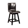 Hurley Counter Height Chair, Black Finish, Set of 2