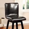 Hurley Counter Height Chair, Black Finish, Set of 2