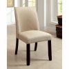 Cimma Contemporary Side Chair Withivory Flax Fabric - Set Of 2