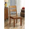 Frontier Rustic Side Chair, Natural Teak Finish, Set of 2