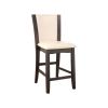 Manhattan III Contemporary Counter Height Chair With White, Gray Finish, Set of 2