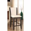 Manhattan III Contemporary Counter Height Chair With White, Gray Finish, Set of 2