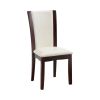 Manhattan I Contemporary Side Chair, White Finish, Set of 2