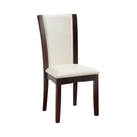 Manhattan I Contemporary Side Chair, White Finish, Set of 2