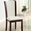 Manhattan I Contemporary Side Chair, White Finish, Set of 2