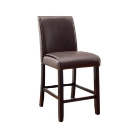 Gladstone II Contemporary Counter Height Chair, Dark Walnut Finish, Set of 2