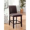 Gladstone II Contemporary Counter Height Chair, Dark Walnut Finish, Set of 2