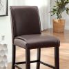 Gladstone II Contemporary Counter Height Chair, Dark Walnut Finish, Set of 2