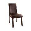 Gladstone I Contemporary Side Chair, Dark Walnut Finish, Set of 2