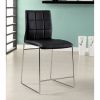 Kona II Contemporary Counter Height Chair, Black Finish, Set Of two