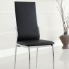 Kalawao Contemporary Side Chair, Black Finish, Set of 2
