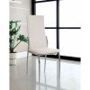 Kalawao Contemporary Side Chair, White Finish, Set of 2