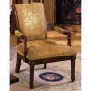 Stockton Traditional Occasional Chair, Antique Oak