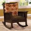 Morrisville Traditional Accent Chair, Dark Oak
