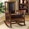 Apple Valley Transitional Apple Valley Rocker Chair, Expresso Finish