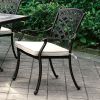 CHARISSA Transitional Arm Chair, Pack Of Two, Antique Black